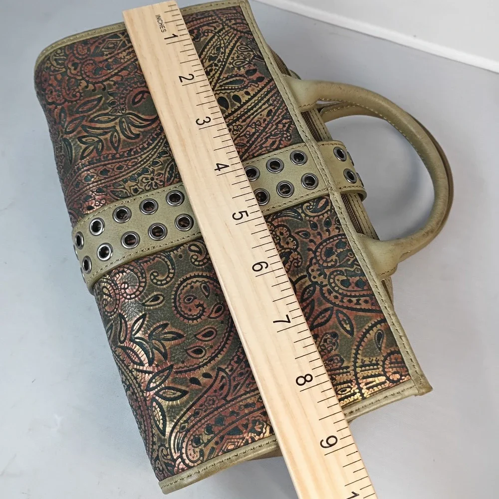 Vintage Y2K Isabella Fiore Multi Purpose Cosmetic Makeup Bag Floral Paysley
